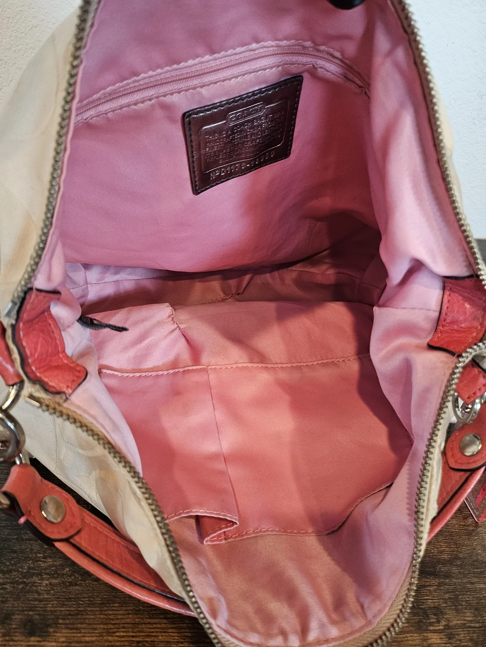 Coach Signature Jacquard Pocket Hobo